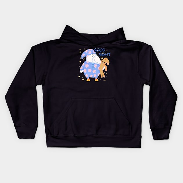 good night Kids Hoodie by maryglu